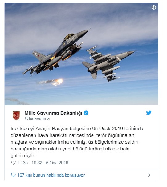 Irak'ın Kuzeyine Hava Harekatı